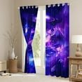 thumbnail image 3 of Manfei Outer Space Planet Black Out Curtains,Galxxy Staryy Night Curtains Pack of 2 (42x63 Each),Purple Blue Ombre Bedroom Curtains For Boys Kids,Super Cozy Room Decor, 3 of 6