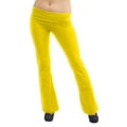 thumbnail image 2 of Vivian's Fashions Yoga Pants - Extra Long, Misses Size (Yellow, 5X), 2 of 3