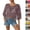 02# Purple, variant on Women's Plain Fringe Trim Cut out Sheer Cover Up, Boho Scallop Trim 3/4 Sleeve Round Neck Cover Up, For Beach Vacation,Red,M