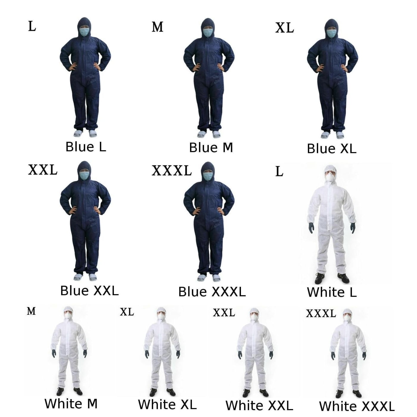 BSL Work Clothing Soft Waterproof Disposable Protective Suit Coverall ColorWhite Walmart Canada
