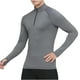 thumbnail image 2 of pstuiky manga larga para hombre, Protector solar de invierno para hombre, transpirable, de color sólido, con cremallera, cuello alto y manga larga. camisetas de hombre xxl, 2 of 7