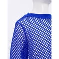 thumbnail image 5 of OSOLU Girls T-Shirts Mesh Hollow Out Long Sleeve Solid Color Casual Breathable Blouse Daily Wear Relaxed Holiday Tees, 5 of 8