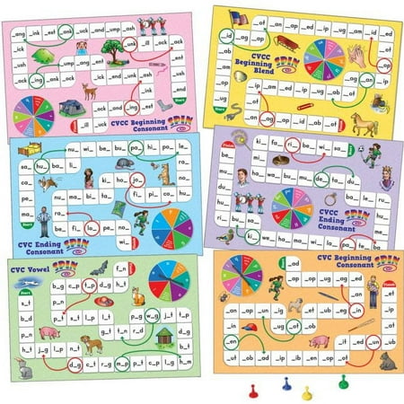 UPC: 0192407070103 | Short Vowel Pattern Word Building Board Games – 1 game