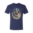 thumbnail image 2 of Wild Bobby I Only Told The Moon, Moon Phases Daisies and Butterflies Vintage Men Premium Tri Blend Tee, Vintage Navy, Small, 2 of 6