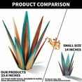 thumbnail image 6 of Large Tequila Rustic Sculpture, Metal Agave Plants for Outdoor Patio Yard, Home Decor Hand Painted 55cm, 6 of 7