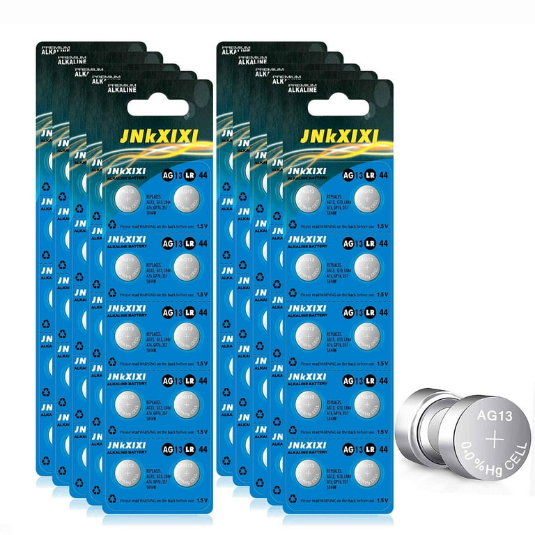 AmVolt- Pack of 24 LR44 Batteries AG13 SR44 357 303 Premium Alkaline Non  Rechargeable Button Battery, 1.5 Volt Small Batteries for Watches Clocks 