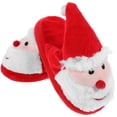 thumbnail image 3 of Pantuflas de Papá Noel de felpa cálidas y antideslizantes, regalo de Navidad para adultos y niños - Talla 39-40, 3 of 6