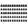 thumbnail image 2 of Puntas de Resaración de Zapatos de Tacón Alto Grifos Elevados de Pasadores Reemplazo para Caminar Cómodo Negro Pu 60 piezas, 2 of 7