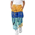 thumbnail image 3 of Hiijoy Boys Casual Sweatpants Loose Ice Cream Print Pants Fall Drawstring Pockets Pants, 3 of 6