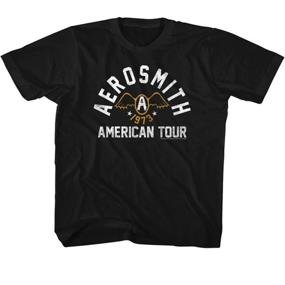 Aerosmith Seventy Three Black Youth S/S Tshirt S (7 8)