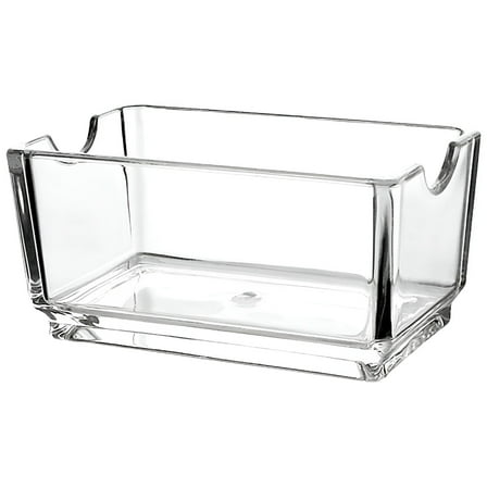 ACDANC 2pcs Clear Acrylic Sugar Packet Holder Square Tea Bag Bowl,4.3"es