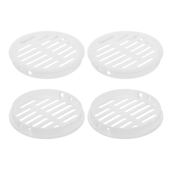Uxcell Round Soffit Vents 3 inch, 8Pcs White Plastic 80mm Soffit Vent Cover