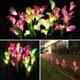 thumbnail image 3 of Luces solares de flor de loto, luces solares de flores para exteriores, luces solares para decoración de jardín, luces solares de loto de suelo que cambian de color, impermeables IP55, 3 of 4