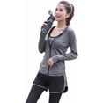 thumbnail image 4 of Conjuntos de chándal para mujer, conjunto deportivo suave y cómodo de secado rápido para correr, trotar, gimnasio, entrenamiento, conjunto de 5 piezas: sujetador deportivo, camiseta, abrigo y 2 p, 4 of 5