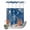 Dark Blue, variant on No Hook Shower Curtain, Navy Blue Coastal Shower Curtains for Bathroom with See Through Top Window, Starfish Coral Nautical Summer Beach Ocean Waterproof & Washable Bath Curtain Stall 48"x72"