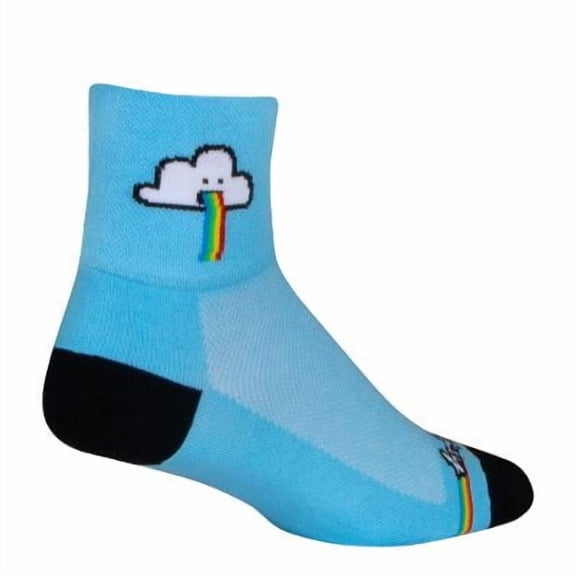 Socks - SockGuy - Rainbows S/M 3" Classic RAINBOWS