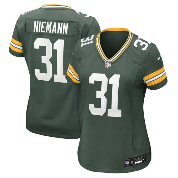 Women's Nike Nick Niemann Green Green Bay Packers Team Game Jersey