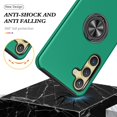 thumbnail image 5 of Galaxy S24 Plus Case for Samsung Galaxy S24 Plus Case  Grade Shockproof Built-in Ring Holder Kickstand Car Mount  Heavy Duty Protective Case for Galaxy S24+ Plus Phone Case (Dark Green), 5 of 15