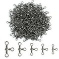 thumbnail image 7 of Dr.Fish 30 Pack Stainless Steel Fishing 3-Way Swivels, Cross Line Barrel Swivels T-Turn Fishing Lure Connector Saltwater Tackle 1.3in 140LB, 7 of 7