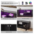 LED TV Stand for 50/55/60/65 inch TV, Modern Marble Wood Television