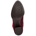 thumbnail image 4 of STYLE & COMPANY Womens Burgundy Comfort Stretch Myranda Almond Toe Block Heel Zip-Up Boots 7 M, 4 of 4