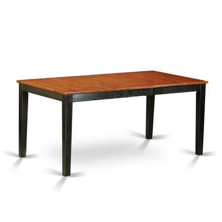East West Furniture Table Set Includes a Rectangle Table with Butterfly Leaf and Dining Chairs (Chair Seat Type Options) NIAN5-BCH-LC