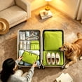 thumbnail image 5 of Tarmeek Large Compression Packing Cube L Size 15.35x11.42in Waterproof Nylon Travel Organizer Space Saving Luggage Organizer Bag for Clothes Jackets Towels No Pump Needed Manual Compression, 5 of 7