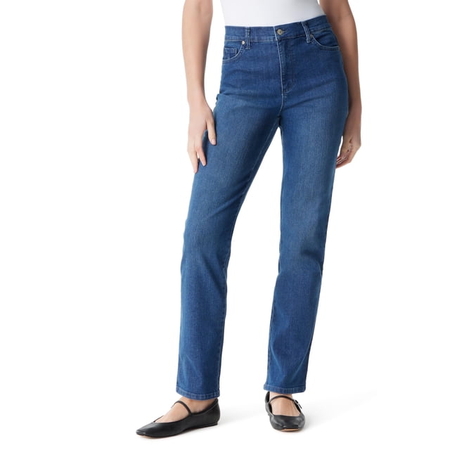 Jeans Mujer Gloria Vanderbilt Amanda Tiro Alto y Tiro Cónico 8P