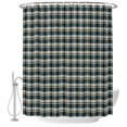 thumbnail image 2 of Green Beige Buffalo Plaid Waterproof Fabric Shower Curtain,Farmhouse Checkered Waterproof Fabric Shower Curtain for Bathroom Curtains Bathtubs Hotel Shower Curtains with 12 Hooks Small 36x72in, 2 of 8