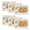 Orange, variant on Smile Blue Pumpkins Eucalyptus Leaves Fall Thanksgiving Table Placemat 4 Set 12 x 18