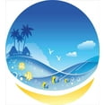 thumbnail image 3 of Ambesonne Exotic Duvet Cover Sets, Tropic Cartoon Sea, 2-Twin, Blue Yellow, 3 of 4