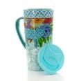 thumbnail image 2 of Urban Market Life On The Farm 4 Piece 20 Ounce Round Stoneware Cup Set with Lid in Blue, 2 of 5
