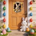 thumbnail image 4 of Plaque de Porte de Pâques Bienvenue Pâques en Bois Adaptée pour Porte d'Entrée Pâques Suspendable avec Lapin de Pâques Adaptée pour Porte d'Entrée et Mur., 4 of 5