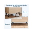 thumbnail image 4 of EastVita 2 PCS Fluted Storage Cabinet Sideboard Buffet Cabinet With Storage and Adjustable Shelves For Living Room Kitchen Entryway, 4 of 7