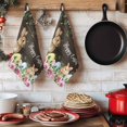 thumbnail image 6 of Easter Kitchen Towels Set of 2, Spring Watercolor Bunny Eggs Flower Leaf Wood Grain Absorbent Dish Towels for Kitchen, Microfiber Hand Towel, Quick Drying Tea Towel for Cleaning Decorative Dishcloths, 6 of 7