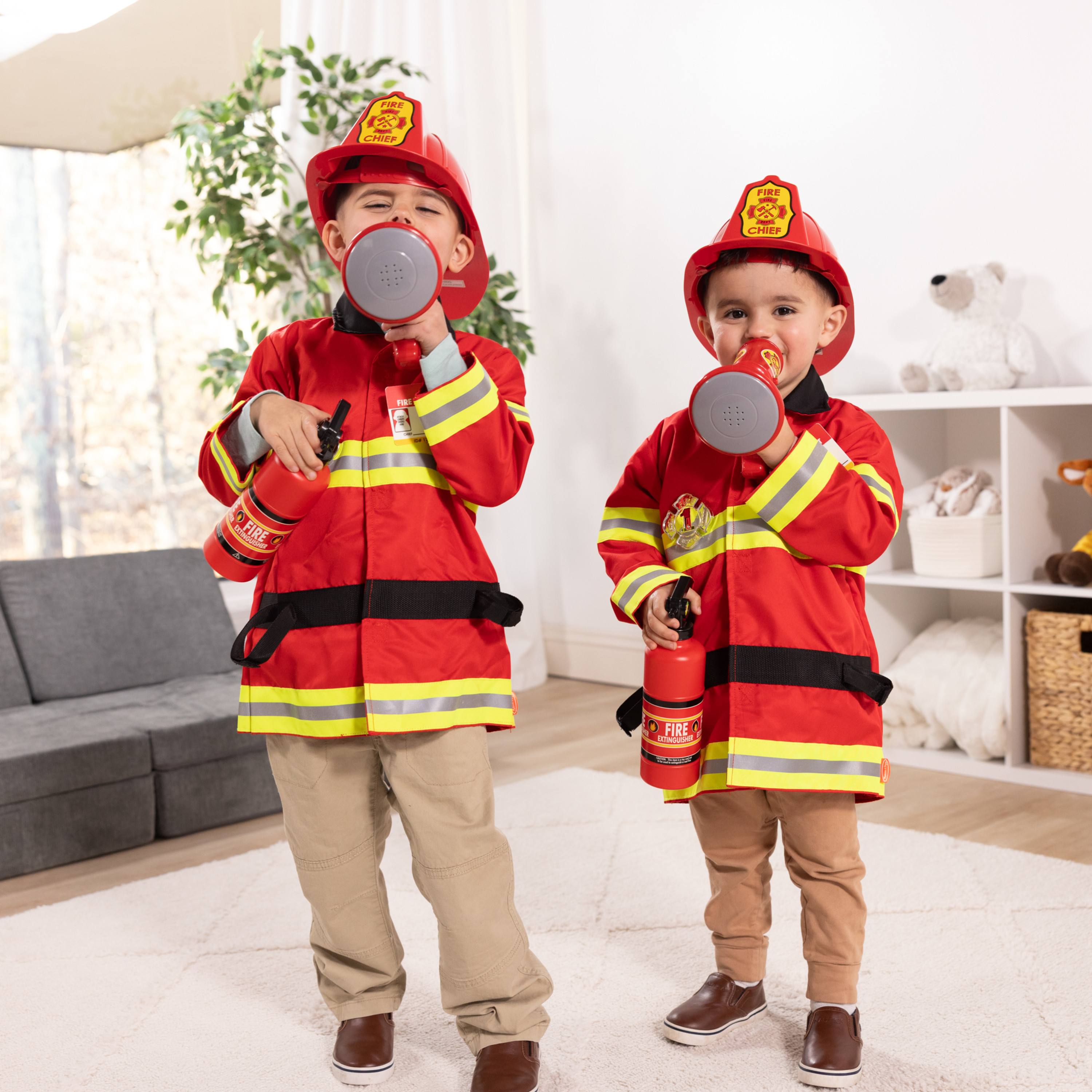 Melissa & Doug Fire Chief Role Play Costume Set, 6-Piece photo 5