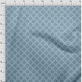 thumbnail image 4 of oneOone Viscose Jersey Dusty Blue Fabric Block Sewing Material Print Fabric By The Yard 60 Inch Wide-1T, 4 of 7