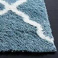 thumbnail image 3 of SAFAVIEH Berber Alastar Abstract Shag Area Rug, 7' x 7' Square, Blue Rust/Ivory, 3 of 8