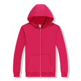 thumbnail image 2 of WEAIXIMIUNG Maternity Shirts Summer Cute Solid Color Pure Lined Hoodie with Zipper Pullover Sweatshirt, 2 of 3