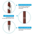 thumbnail image 4 of Ballpoint Pen with Stylus Tip, 12Pcs 2 in 1 Metal Pen Black Ink 1.0mm Medium Point Stylus Pen for Touch Screens Style 3, Red, 4 of 7