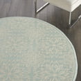 thumbnail image 6 of Nourison Jubilant Geometric Floral Ivory/Green 5'3" x ROUND Area Rug, (5' Round), 6 of 8