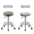thumbnail image 3 of Gorgeous Lilies Flowers Round Bar Stool Seat Covers, Elastic Round Chair Cover Stool Seat Slipcover Bar Stool Cushions Round Pad for 12-14 inch, 3 of 5
