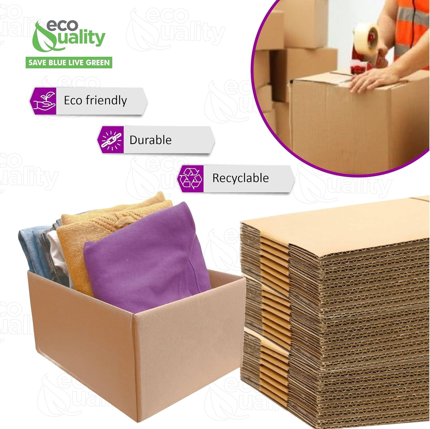 14x14x14 Medium Moving & Shipping Boxes, Extra Strength, Heavy-Duty Corrugated Cardboard Boxes for Packing, Storage, Shipping (5)