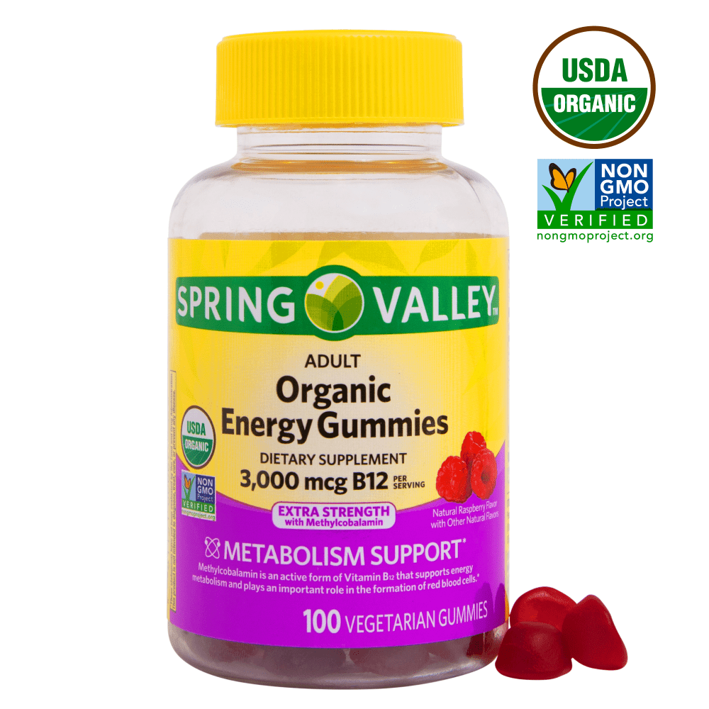 Spring Valley Vitamin B12 Gummy, 3000 mcg, 100 Ct
