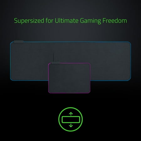 Razer - Goliathus Extended Chroma Gaming Mouse Pad with RGB Lighting - Black
