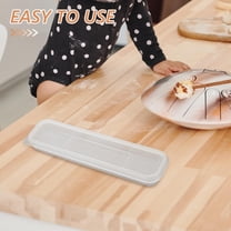 SEWCHICS Clear Drawer Organizers Storage Utensil Case Transparent Plastic 2Pack