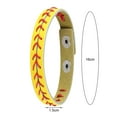 thumbnail image 6 of Baseball Bracelet Bright Color Ultralight Non-Fading Wear Resistant Adjustable Unisex Sports Wristband Bangle Gifts, 6 of 7