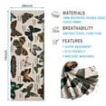 thumbnail image 2 of Butterfly Species Chart Hot Yoga Mat Towel Non Slip for Hot Yoga - Quick-Drying Yoga Mat Cover with 4 Corner Pockets with Travel Bag - Hot Yoga Towel Non Slip 74"x26", 2 of 6