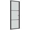 thumbnail image 6 of vidaXL Interior Door 29.9"x79.3" Black Matt Glass and Aluminum, 6 of 6