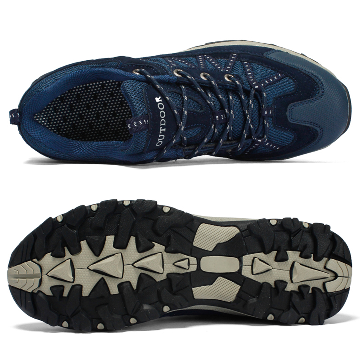 AUXDIQ Hiking Shoes Mens Waterproof Mountain Trekking Shoes Women Breathable Walking Shoes Outdoor Sports Running Camping Climbing